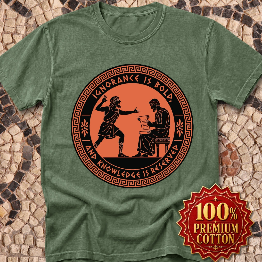 Ignorance is Bold Thucydides Quote Premium Tee