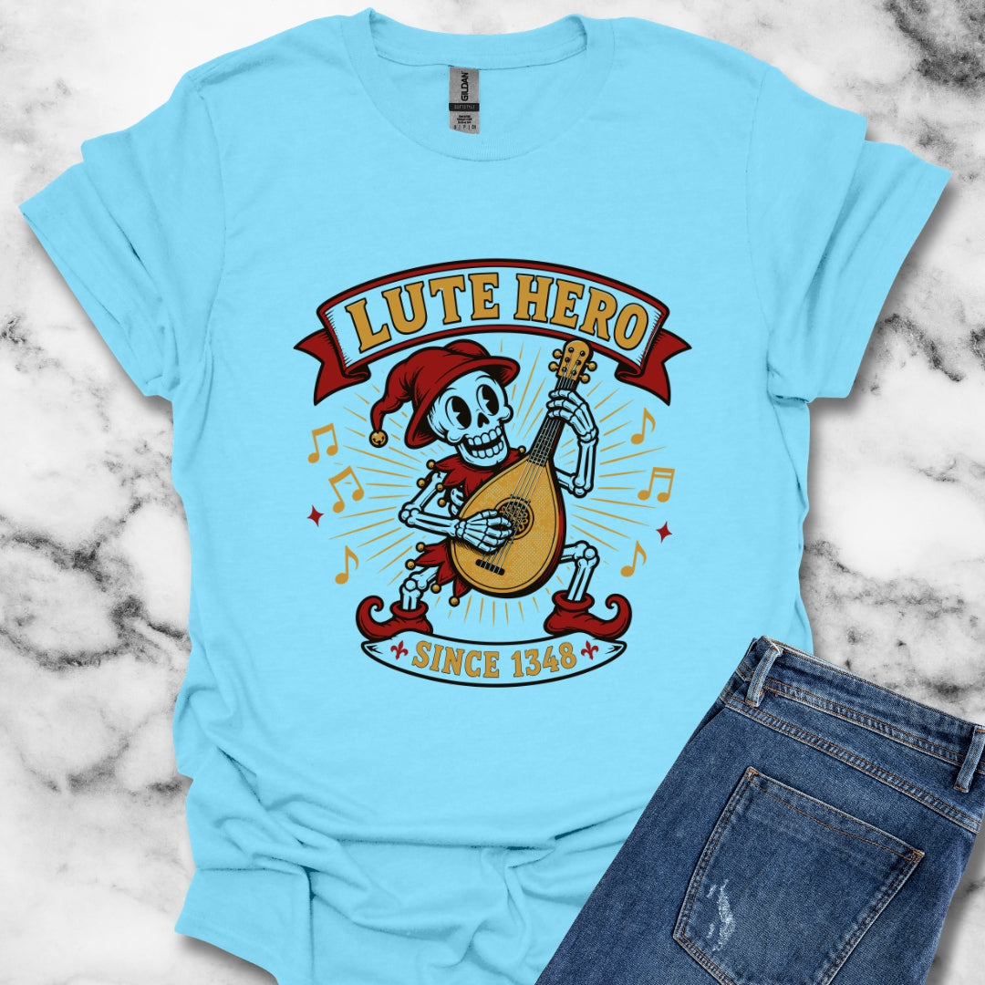 Medieval Bard Lute Hero T-Shirt