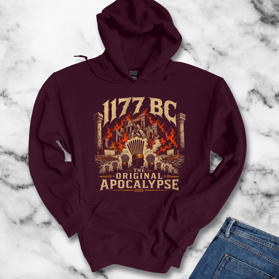 1177 BC Bronze Age Collapse Apocalypse Hoodie