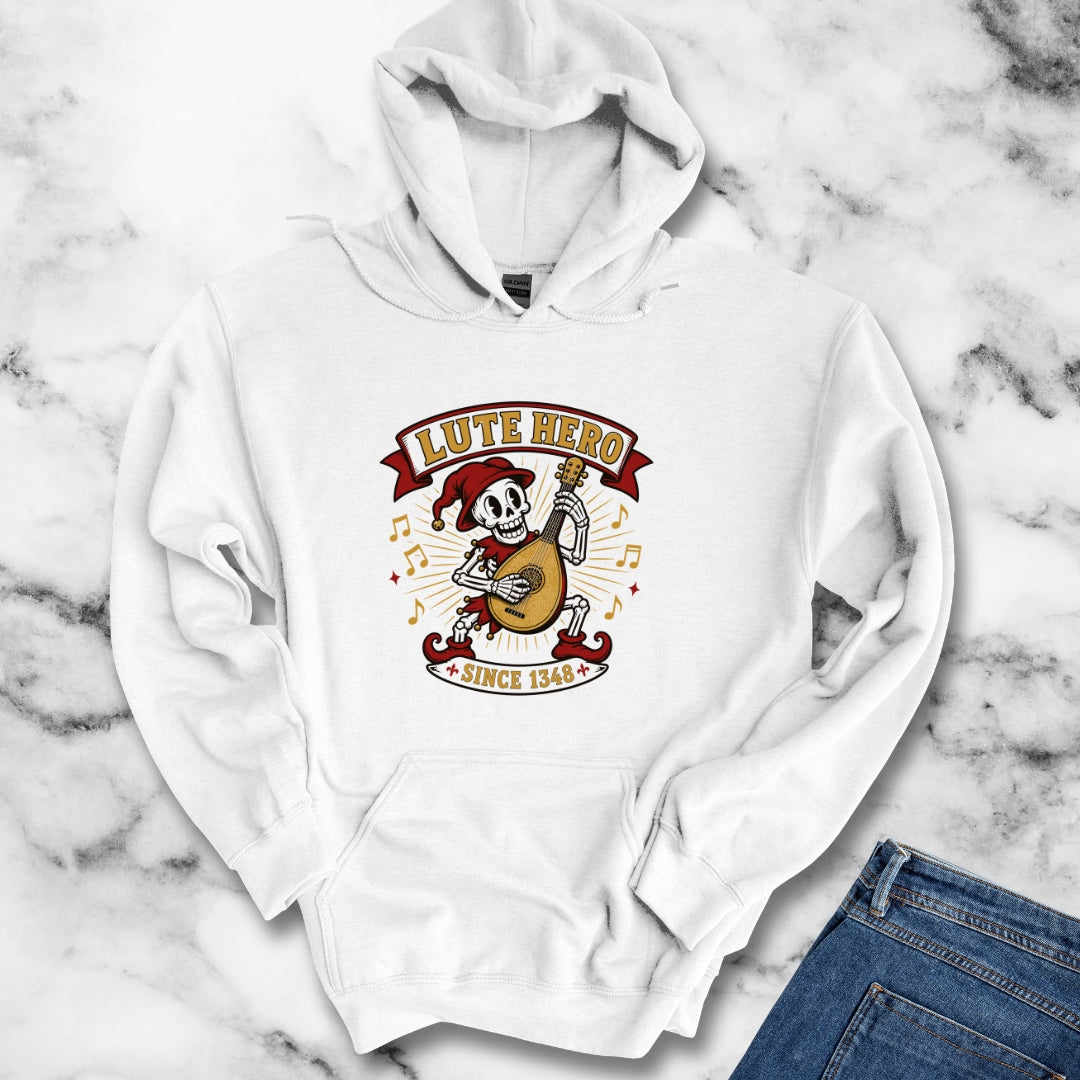 Medieval Bard Lute Hero Hoodie