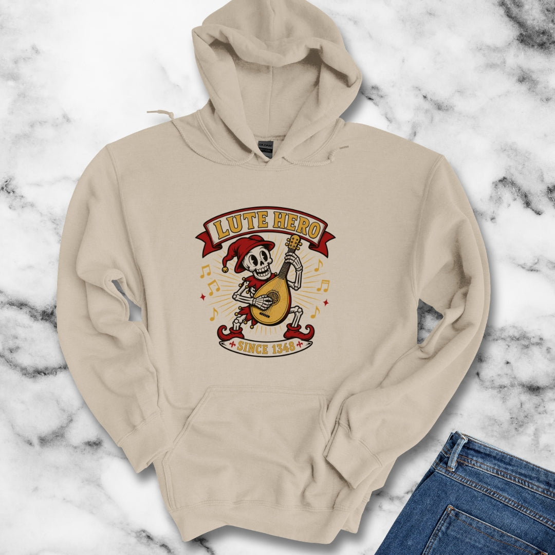 Medieval Bard Lute Hero Hoodie