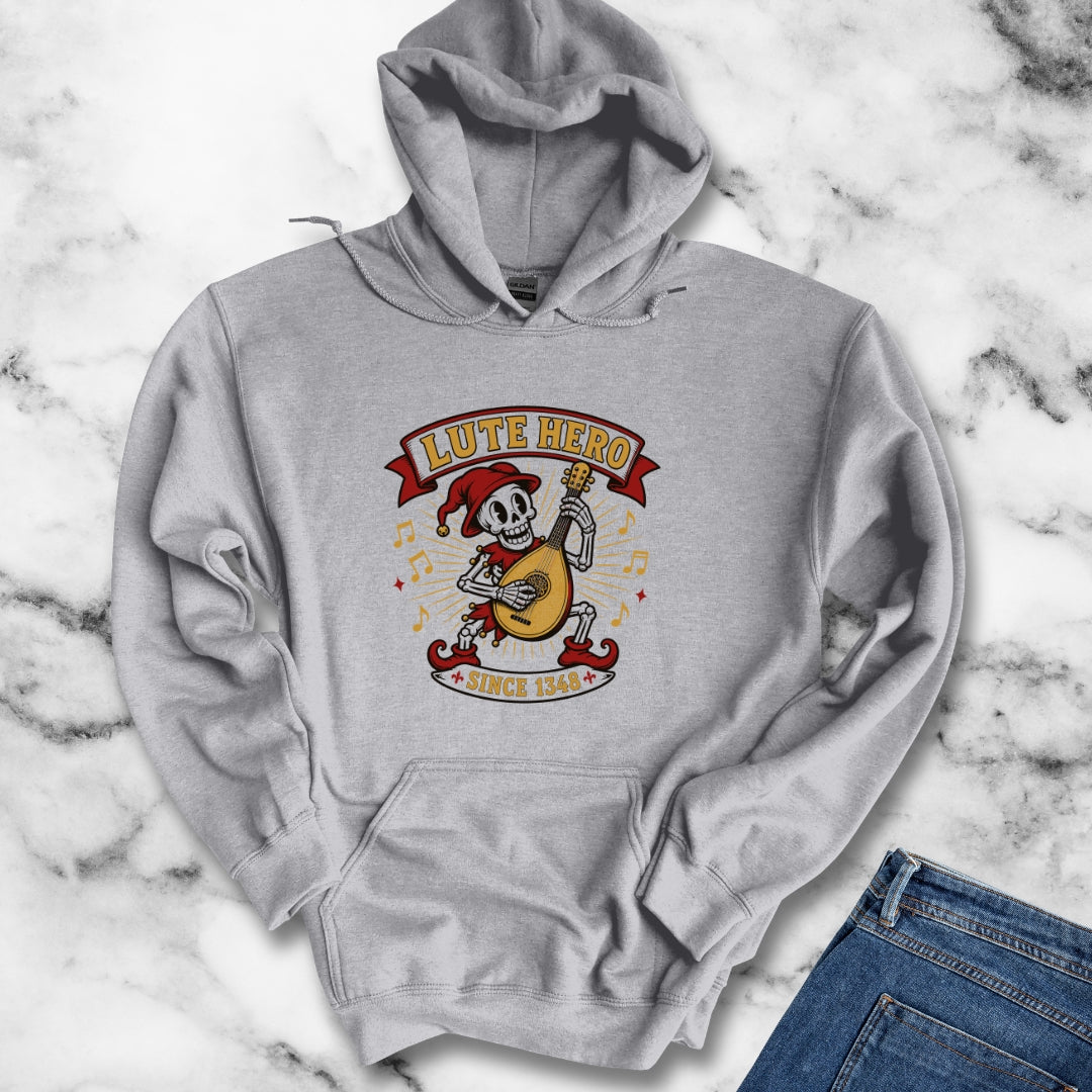 Medieval Bard Lute Hero Hoodie