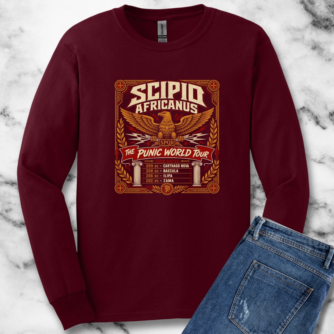 Scipio Africanus Punic World Tour Unisex Long Sleeve Tee
