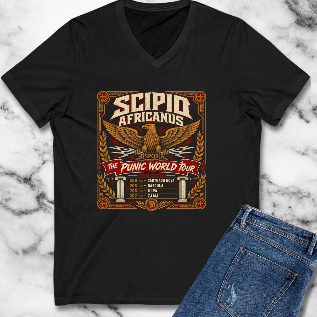 Scipio Africanus Punic World Tour V-Neck