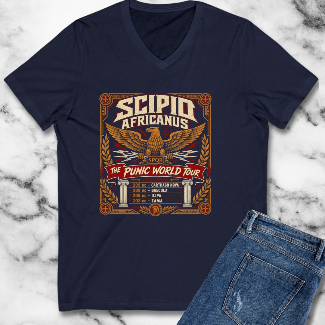 Scipio Africanus Punic World Tour V-Neck