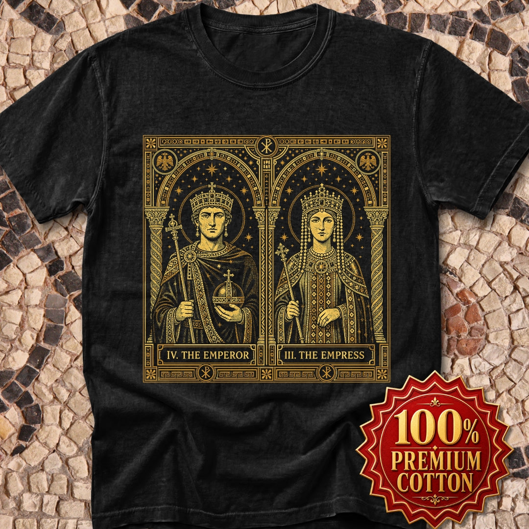 Justinian and Theodora Emperor Empress Premium Tee