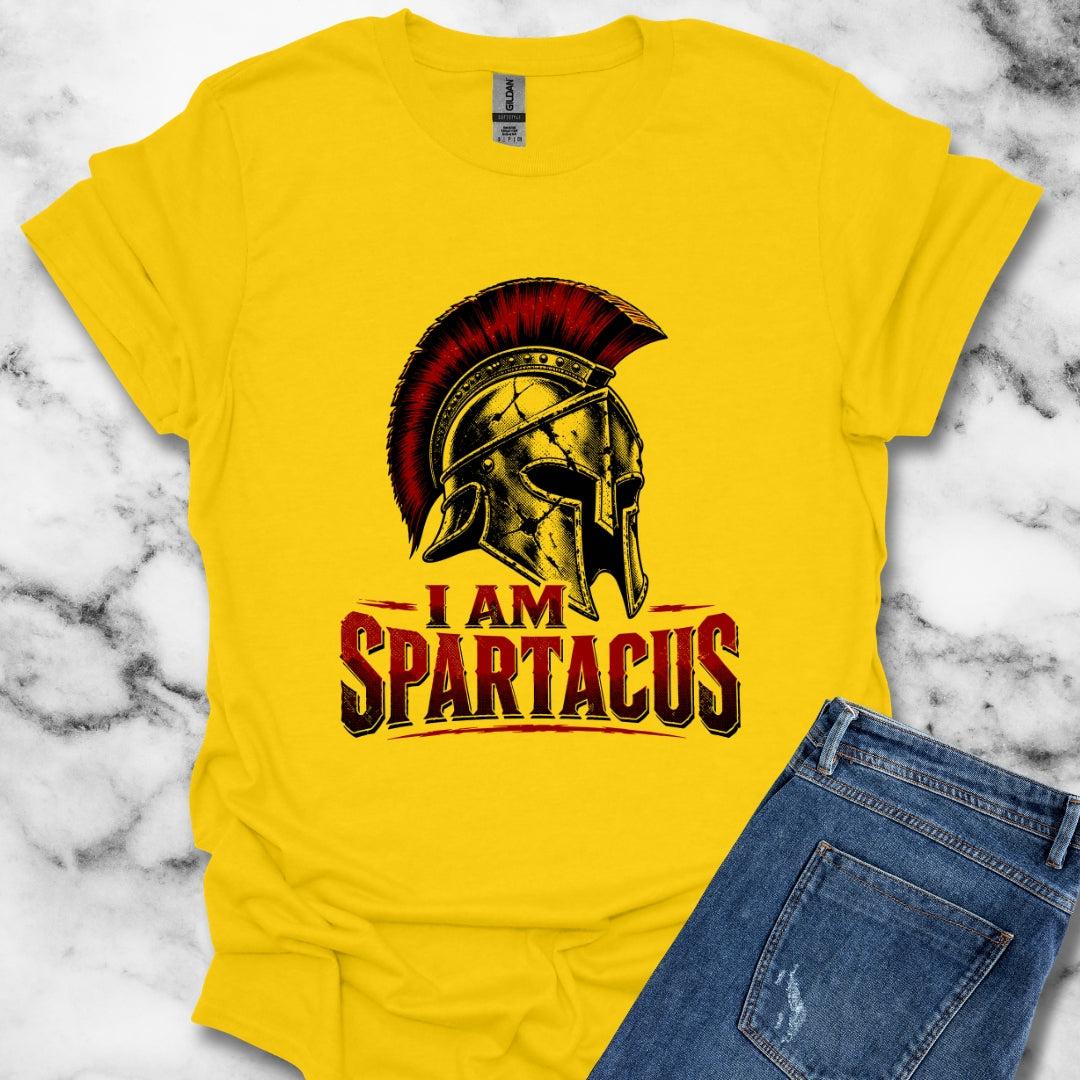 I Am Spartacus Helmet T-Shirt