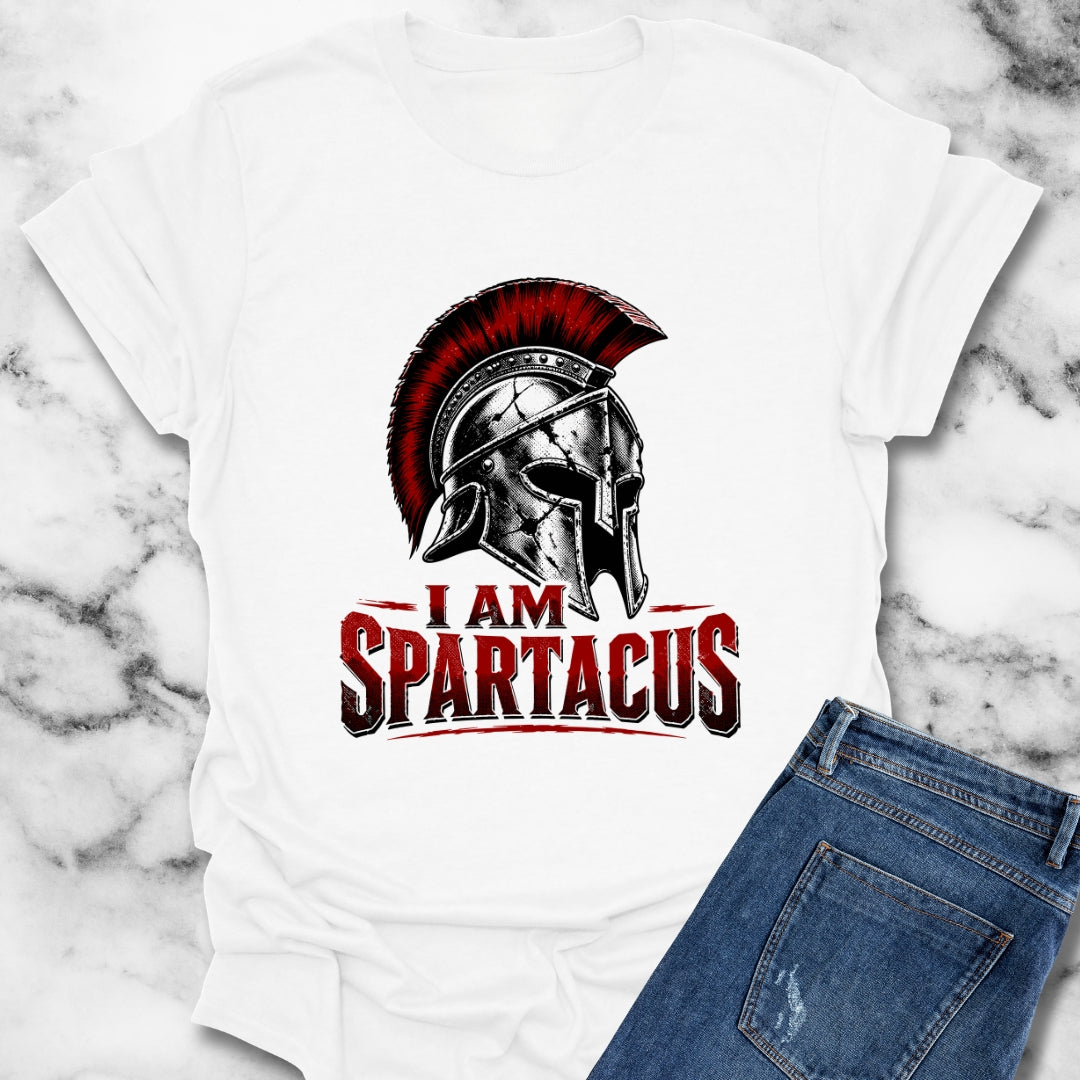 I Am Spartacus Helmet T-Shirt