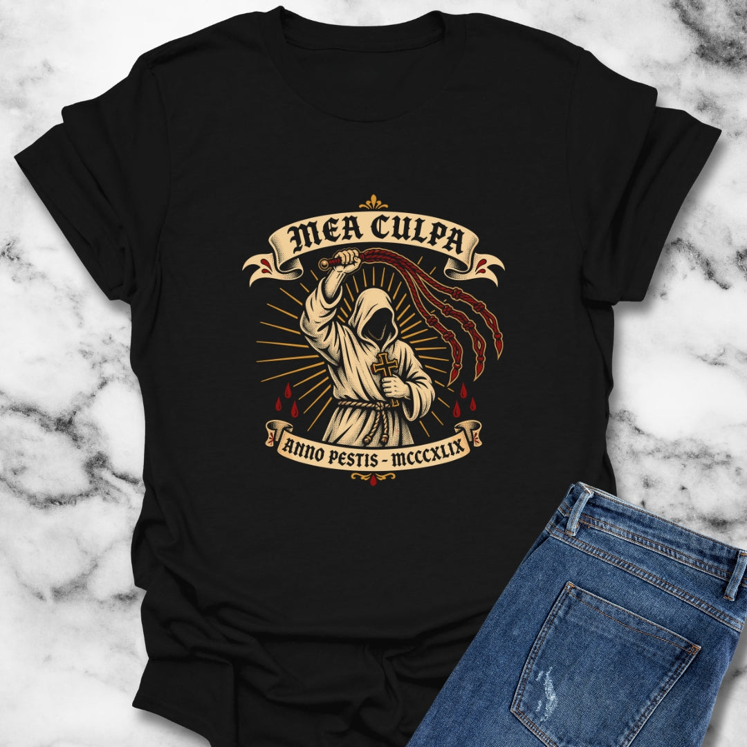 The Flagellant Mea Culpa Black Plague T-Shirt