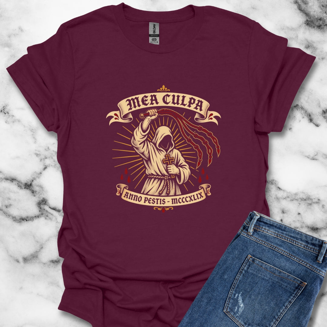 The Flagellant Mea Culpa Black Plague T-Shirt