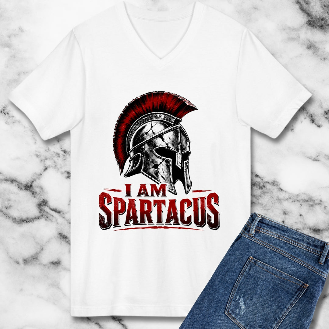 I Am Spartacus Helmet V-neck