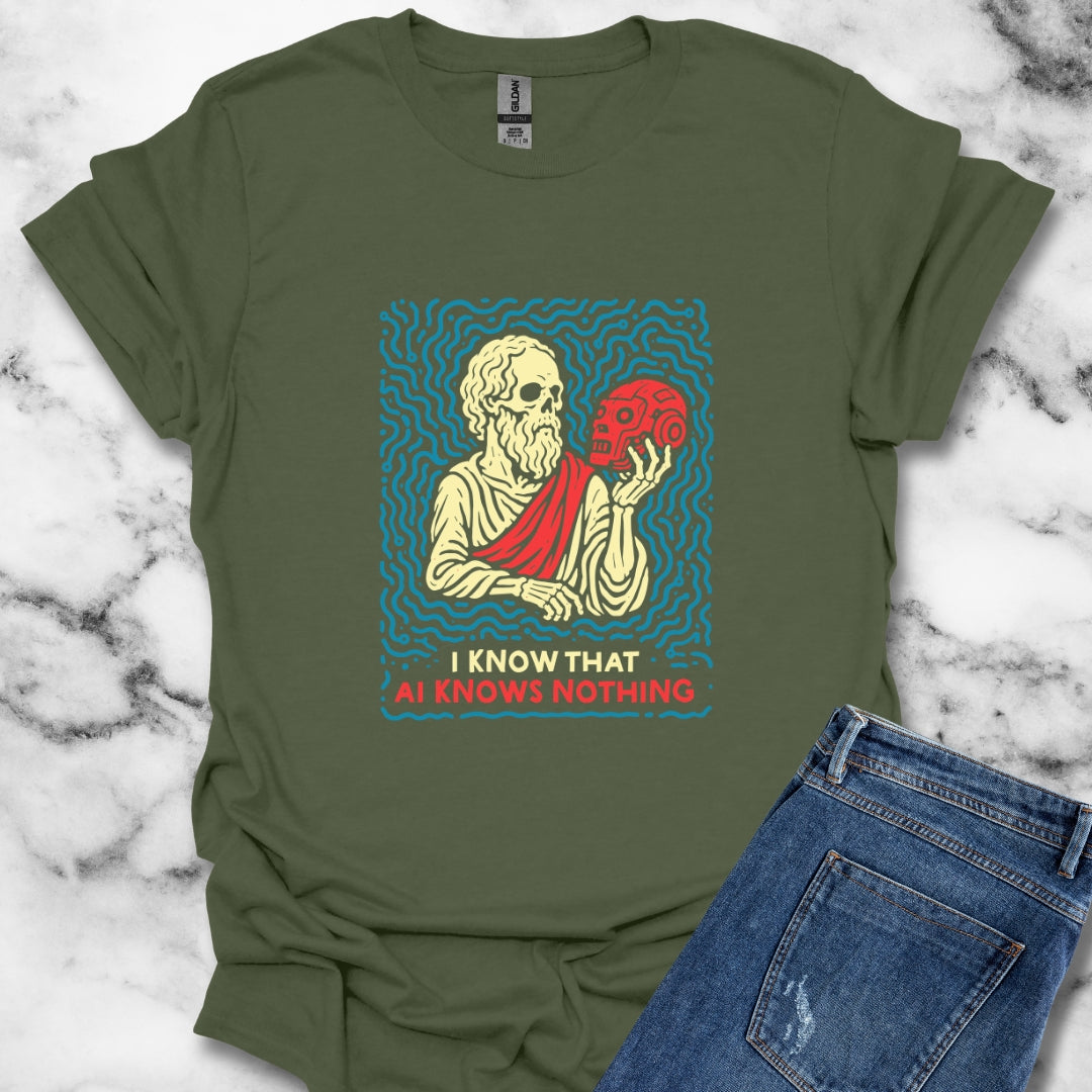 Socrates AI Knows Nothing T-Shirt