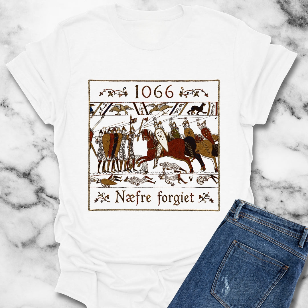 1066 Never Forget Old English Tapestry T-Shirt