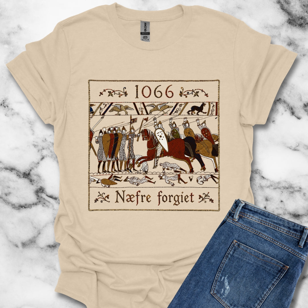 1066 Never Forget Old English Tapestry T-Shirt