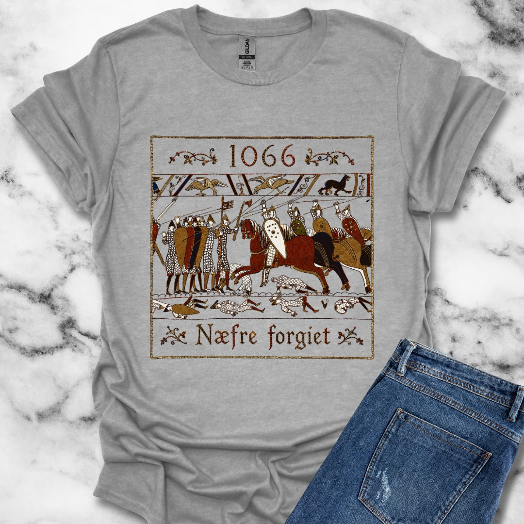 1066 Never Forget Old English Tapestry T-Shirt