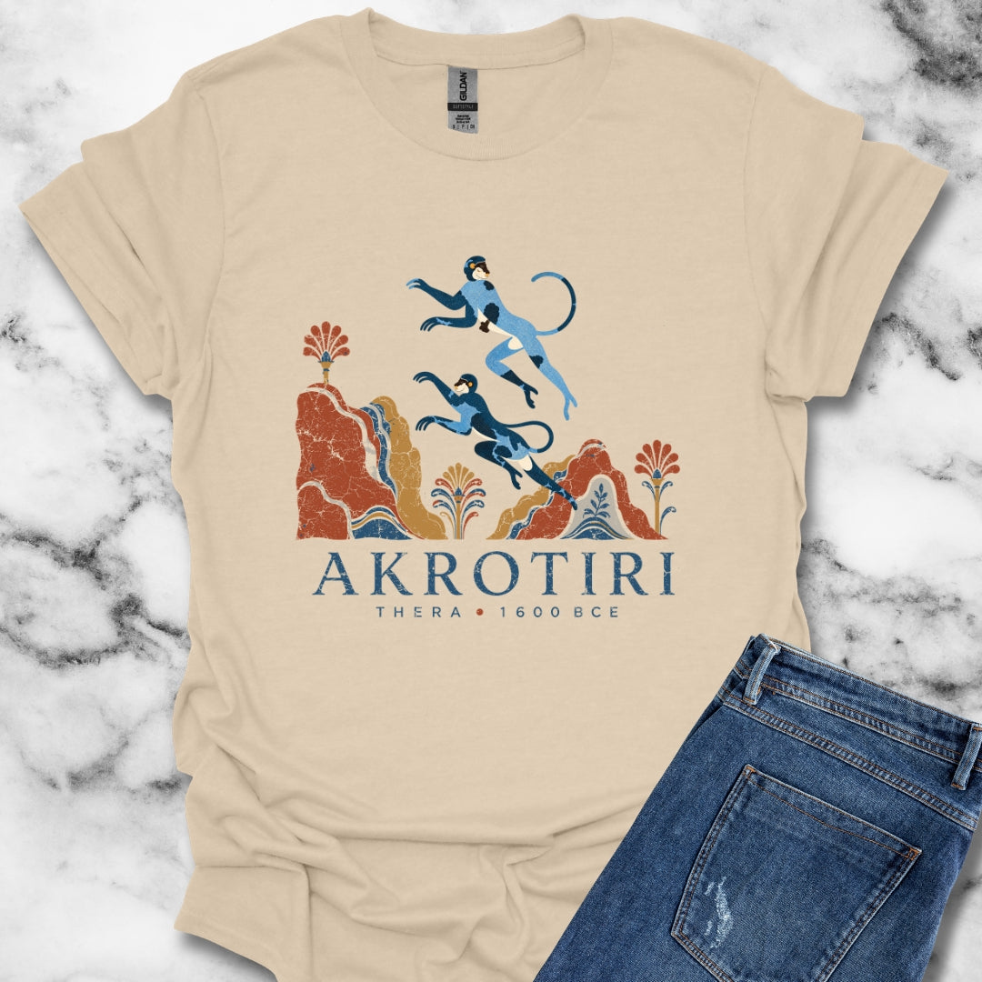 Blue Monkeys Santorini Akrotiri T-Shirt