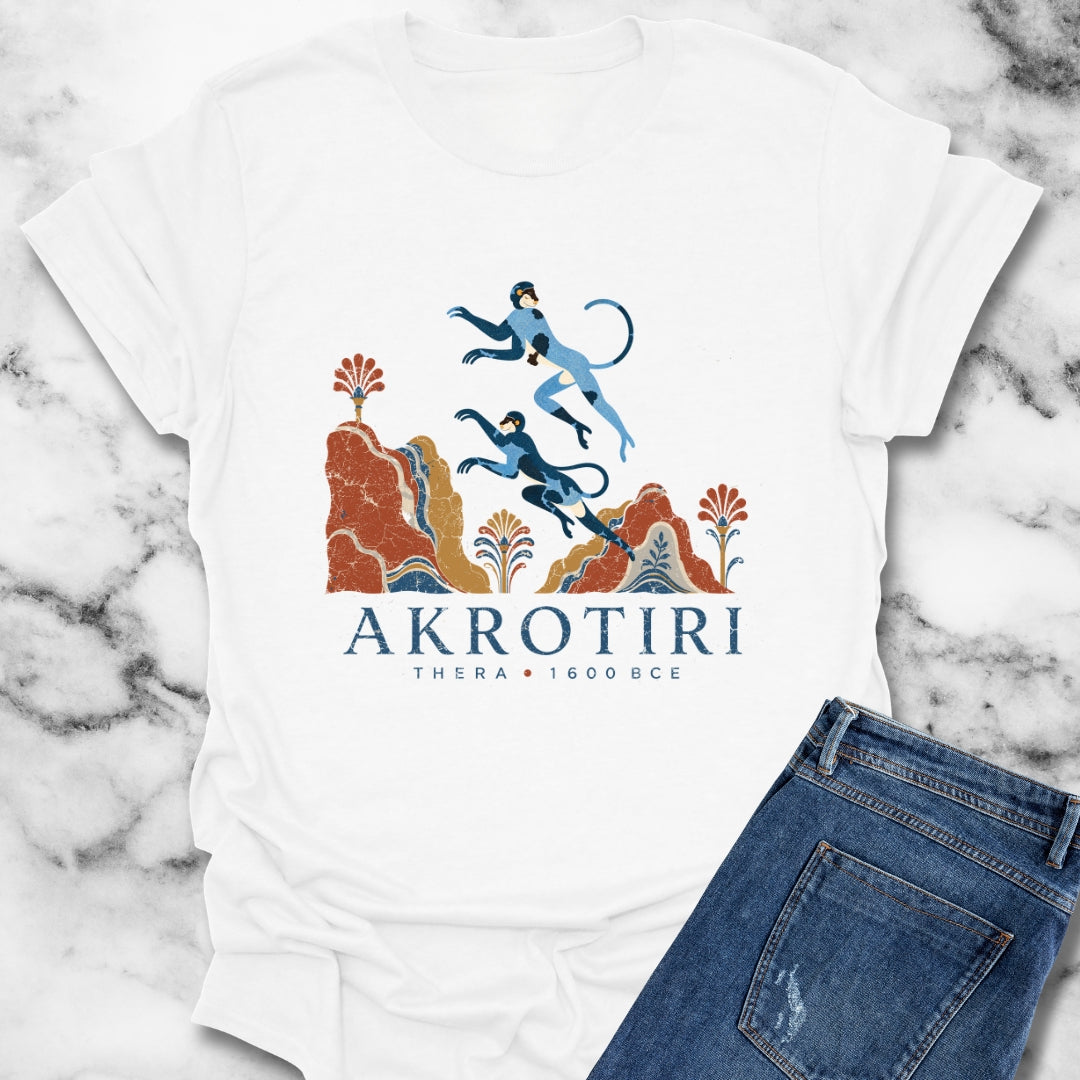 Blue Monkeys Santorini Akrotiri T-Shirt