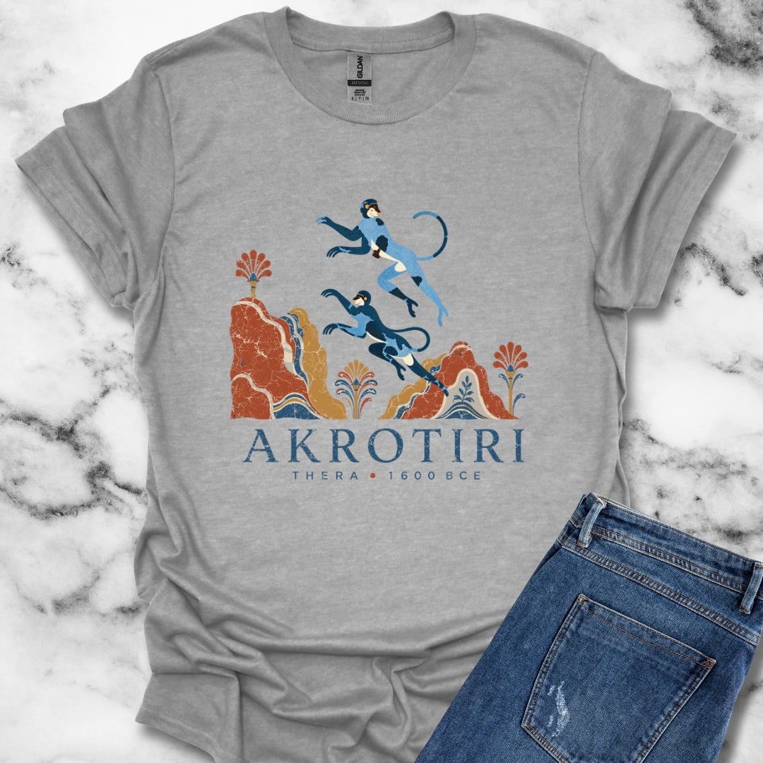 Blue Monkeys Santorini Akrotiri T-Shirt
