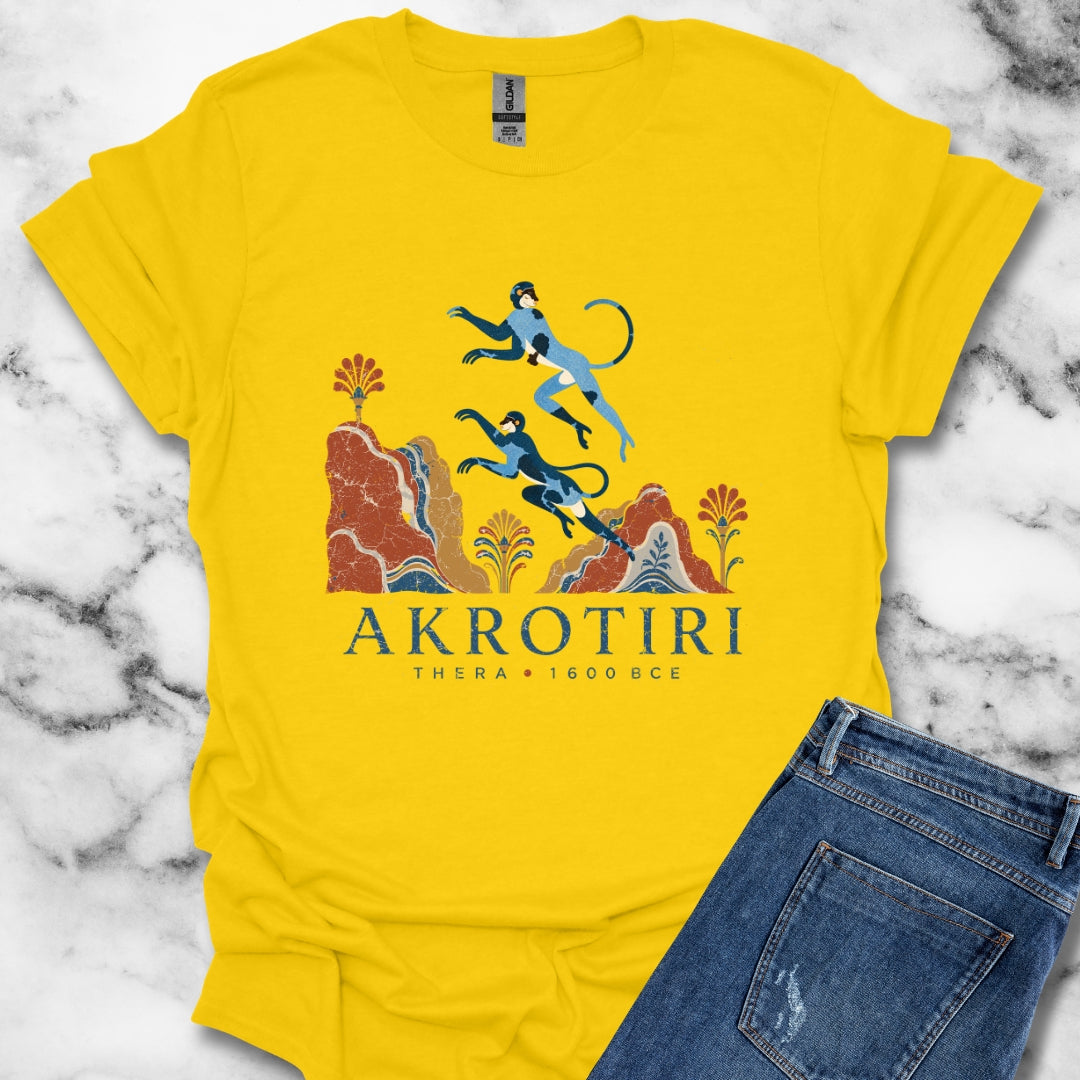 Blue Monkeys Santorini Akrotiri T-Shirt