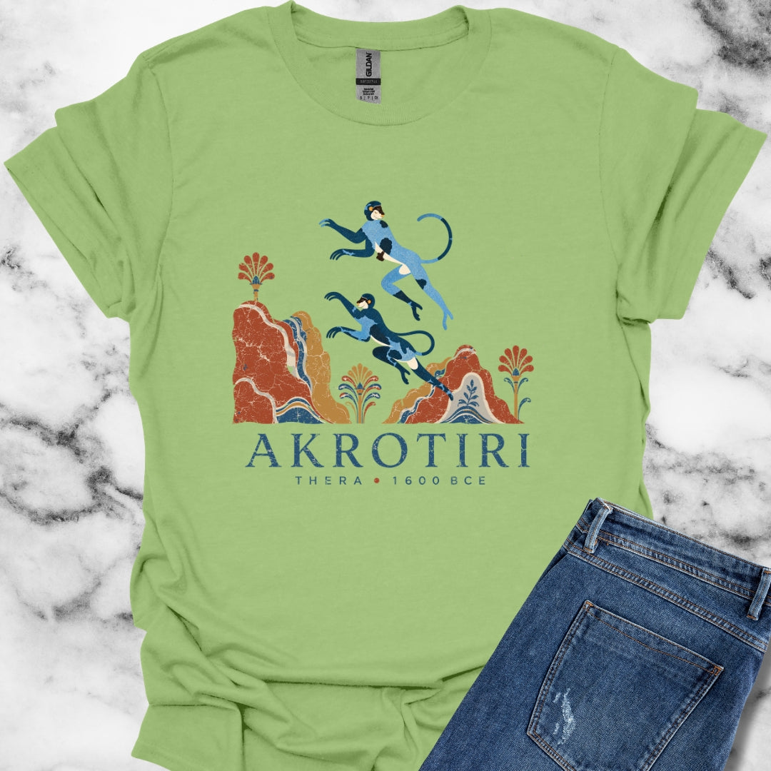 Blue Monkeys Santorini Akrotiri T-Shirt