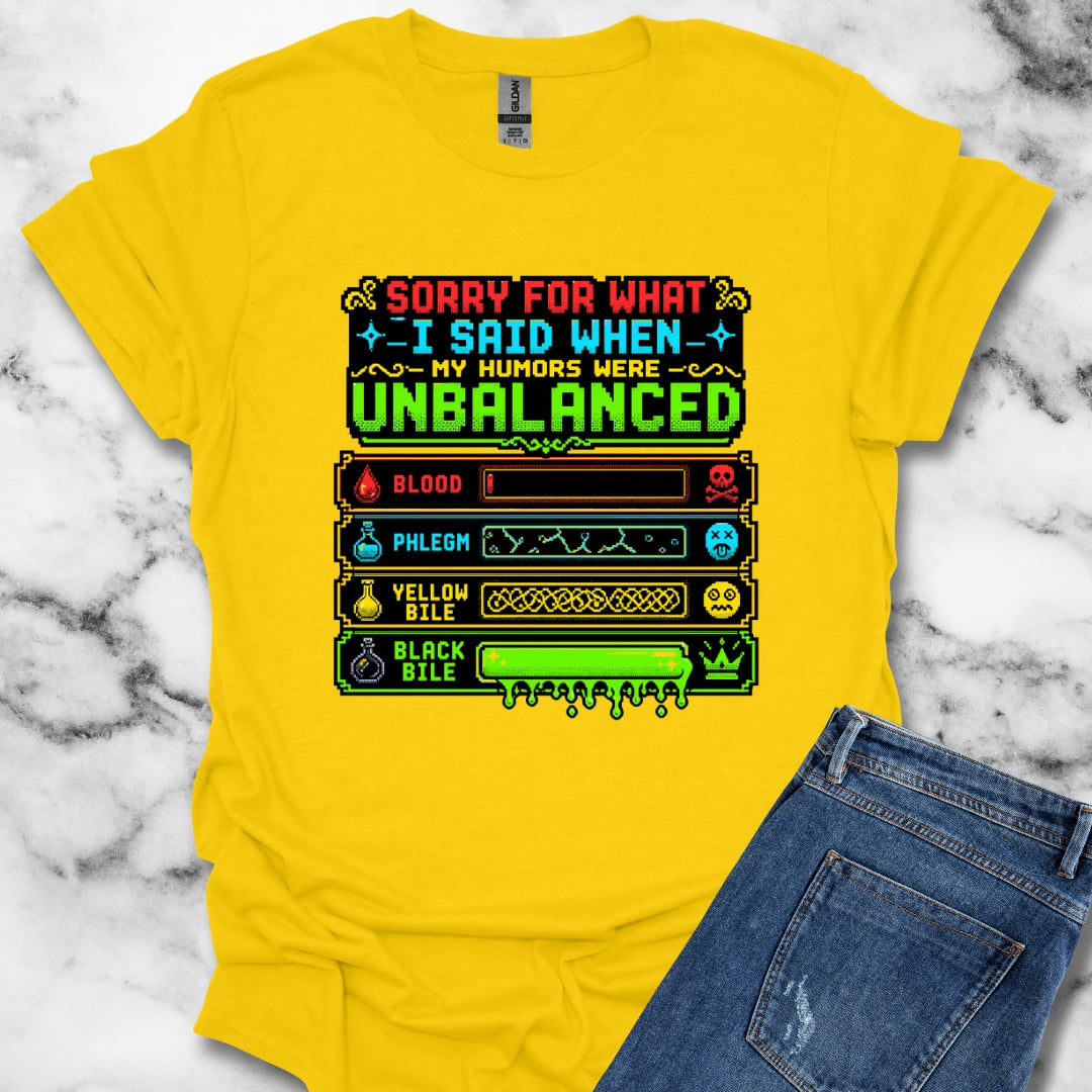 8 Bit Sorry for What I Said Humors T-Shirt