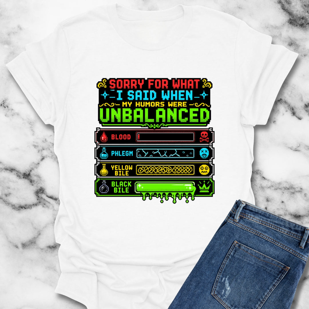 8 Bit Sorry for What I Said Humors T-Shirt