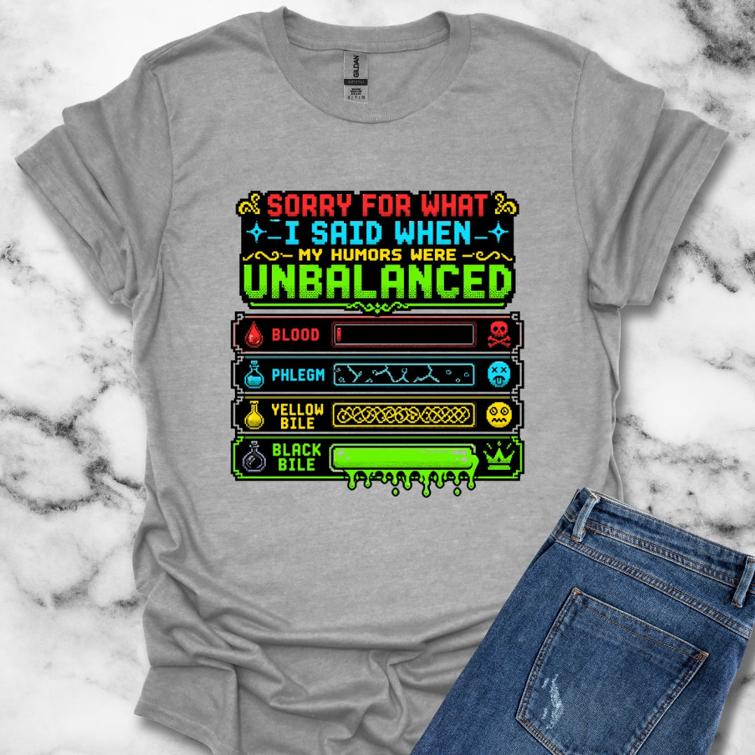 8 Bit Sorry for What I Said Humors T-Shirt