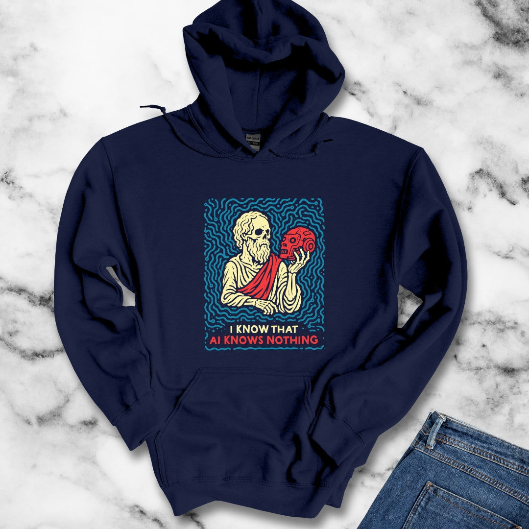 Socrates AI Knows Nothing Hoodie