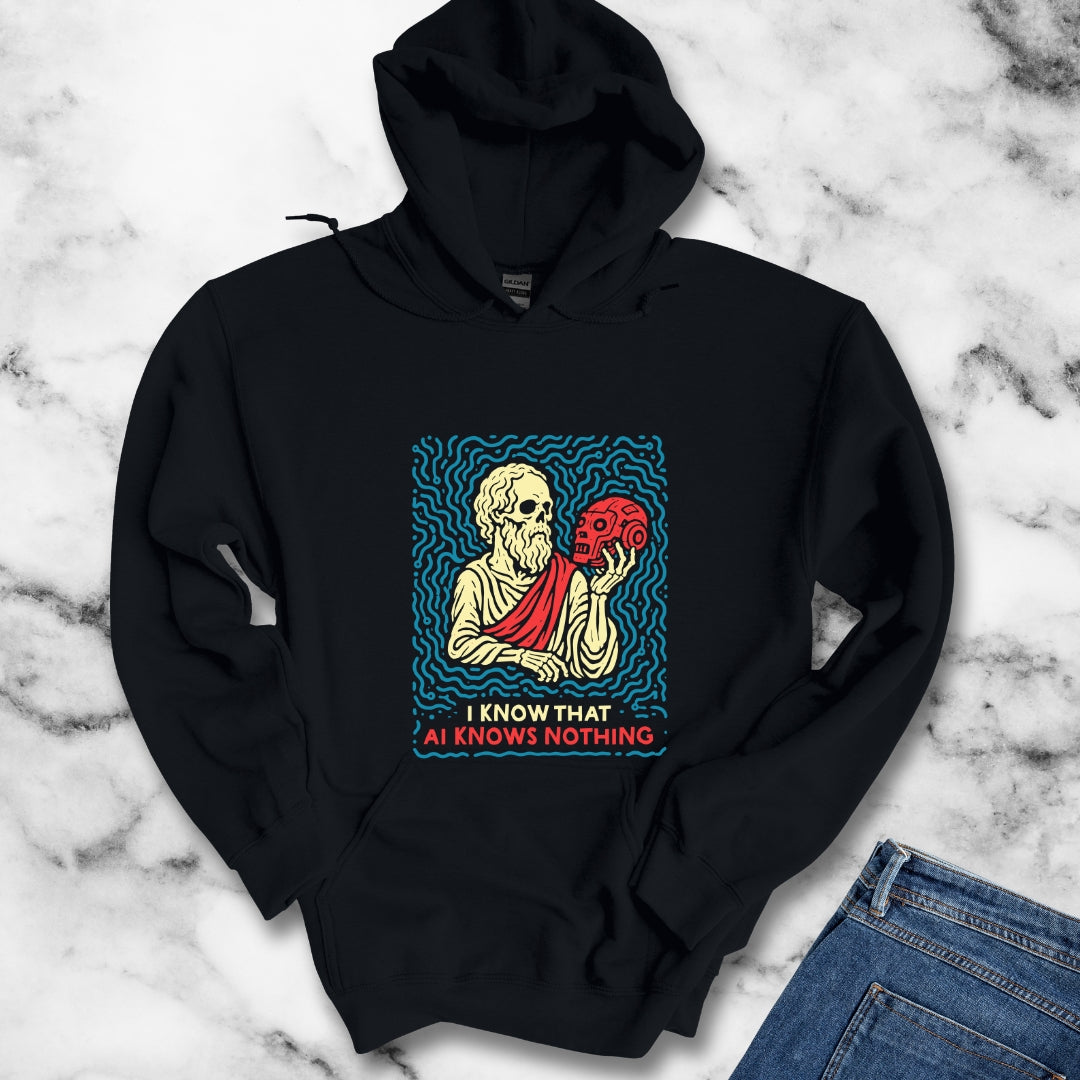 Socrates AI Knows Nothing Hoodie