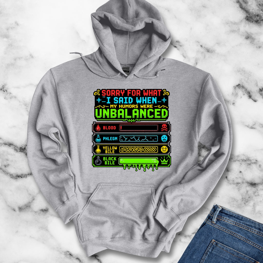 8 Bit Sorry for What I Said Humors Hoodie