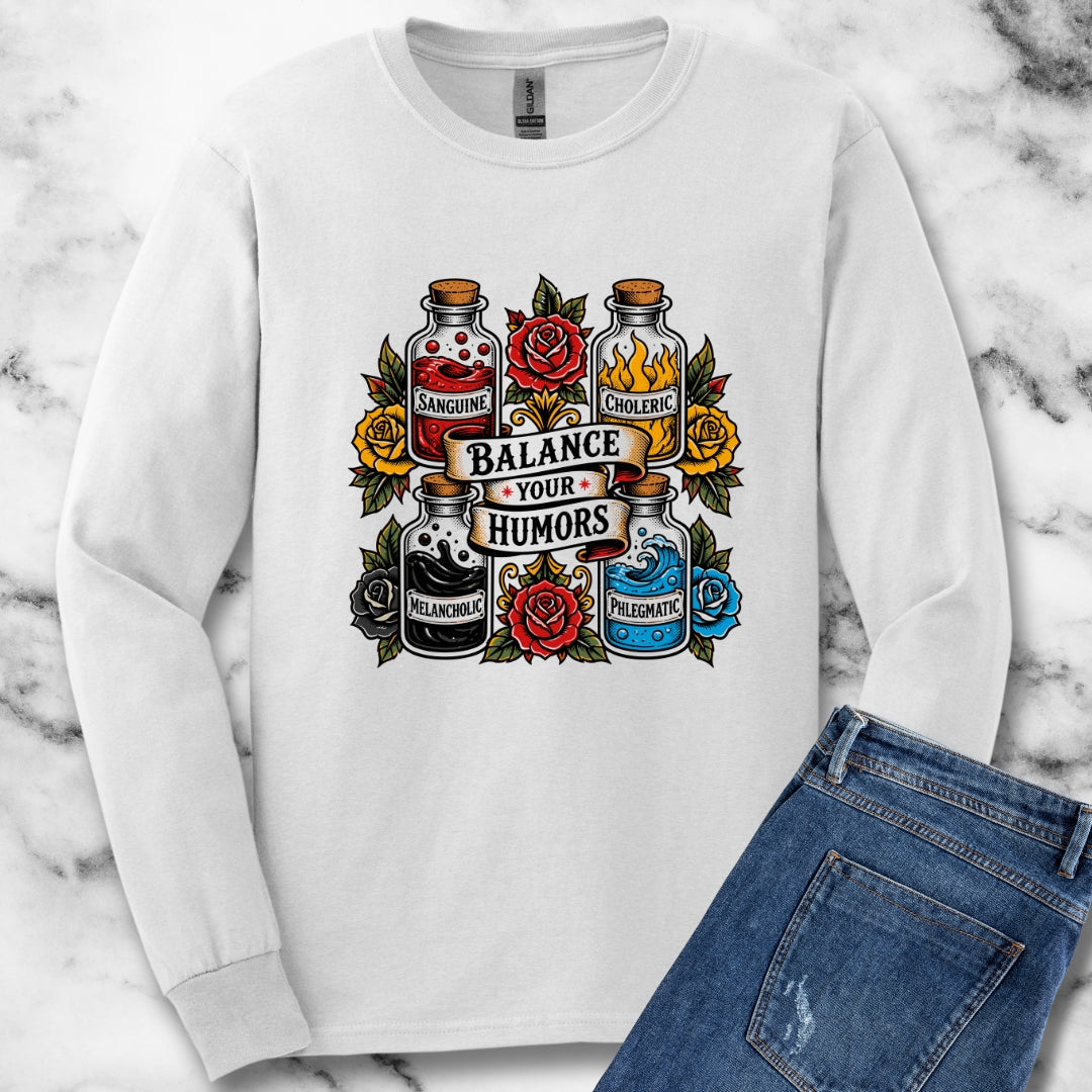 Balance Your Humors Unisex Long Sleeve Tee