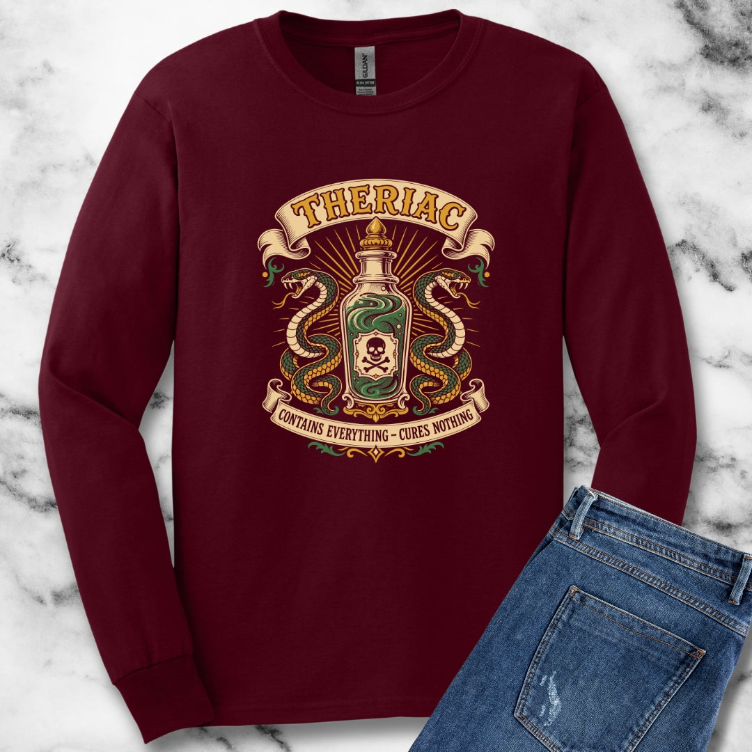 Theriac Old Time Remedy Unisex Long Sleeve Tee