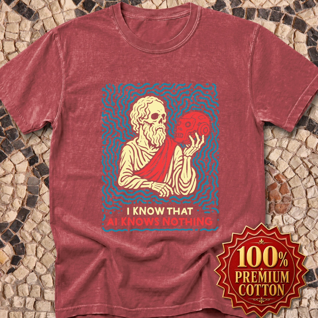 Socrates AI Knows Nothing Premium Tee