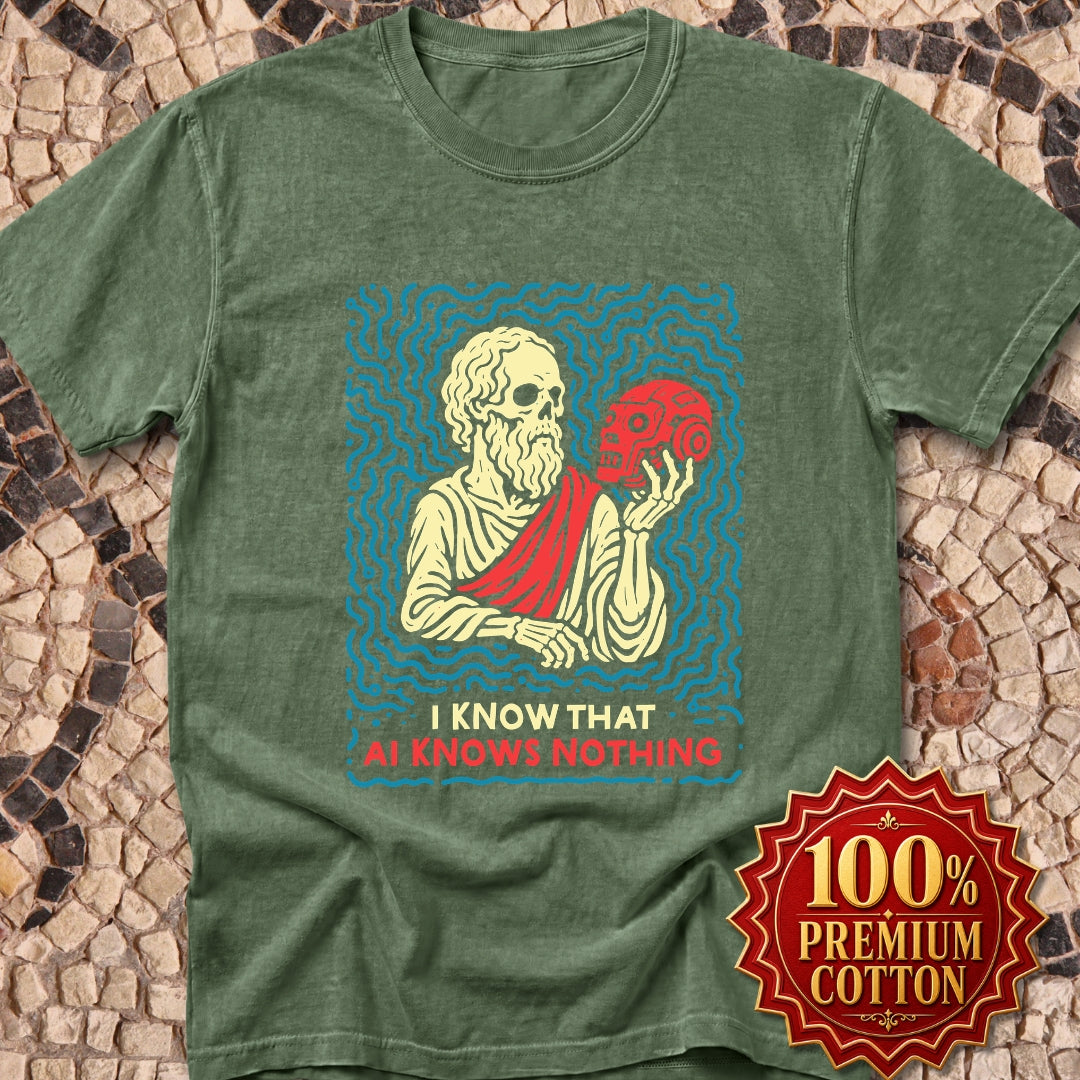 Socrates AI Knows Nothing Premium Tee