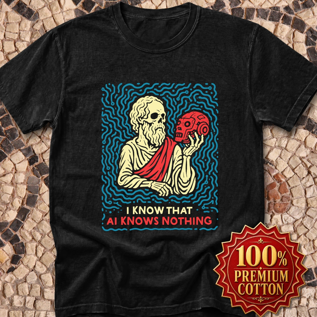 Socrates AI Knows Nothing Premium Tee
