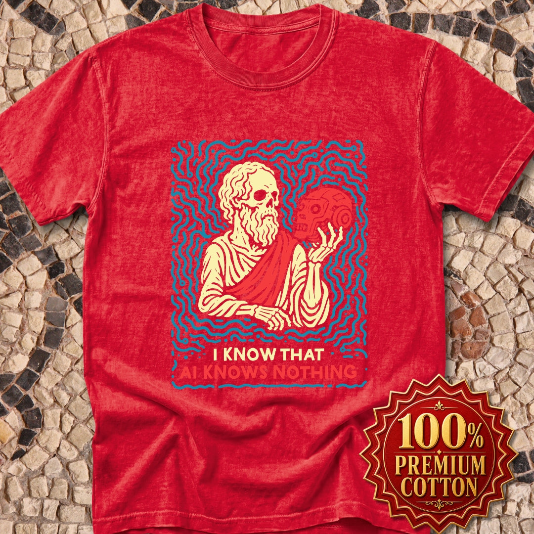 Socrates AI Knows Nothing Premium Tee