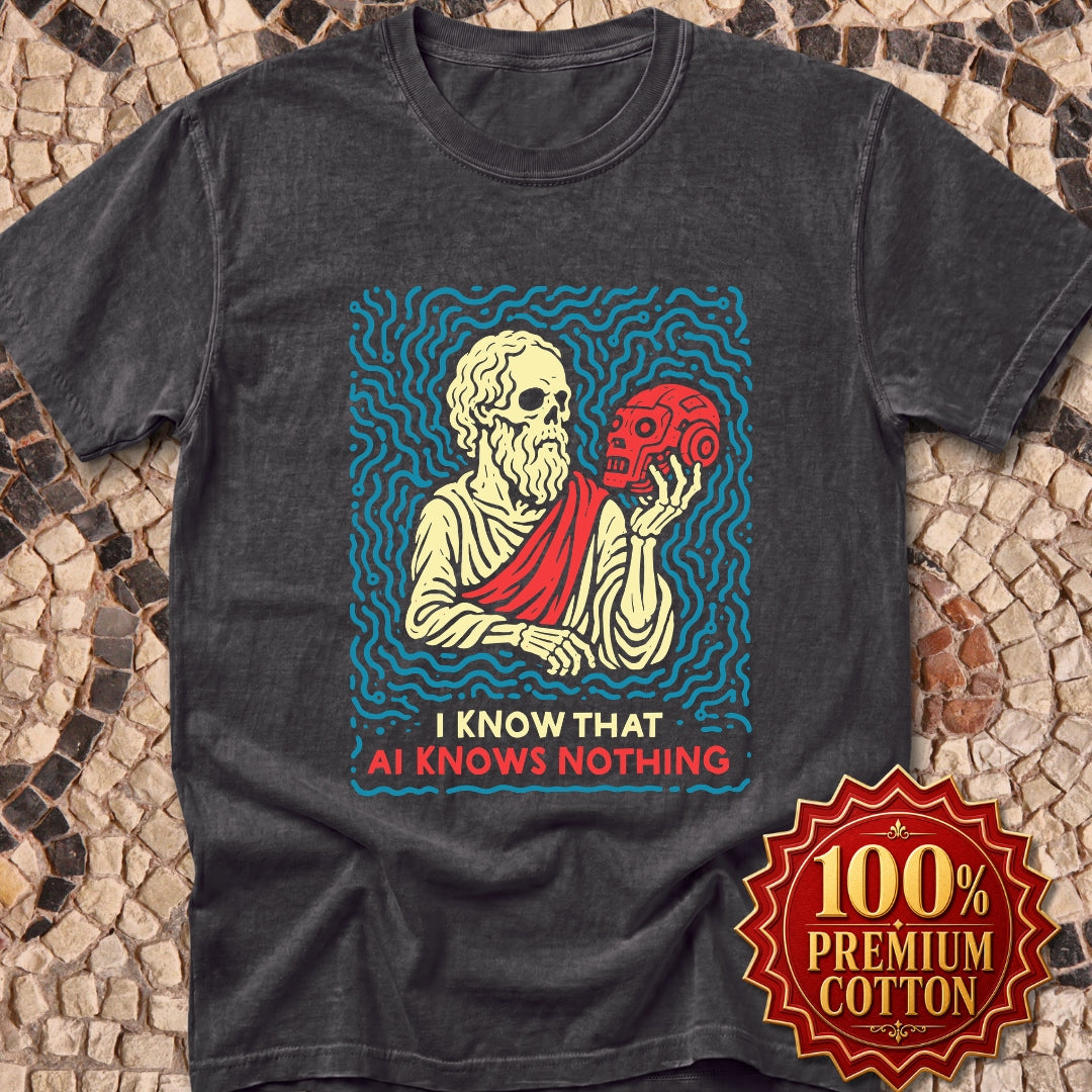 Socrates AI Knows Nothing Premium Tee