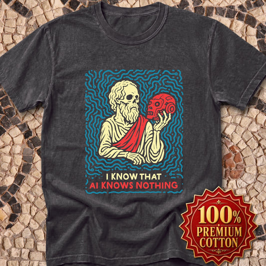 Socrates AI Knows Nothing Premium Tee