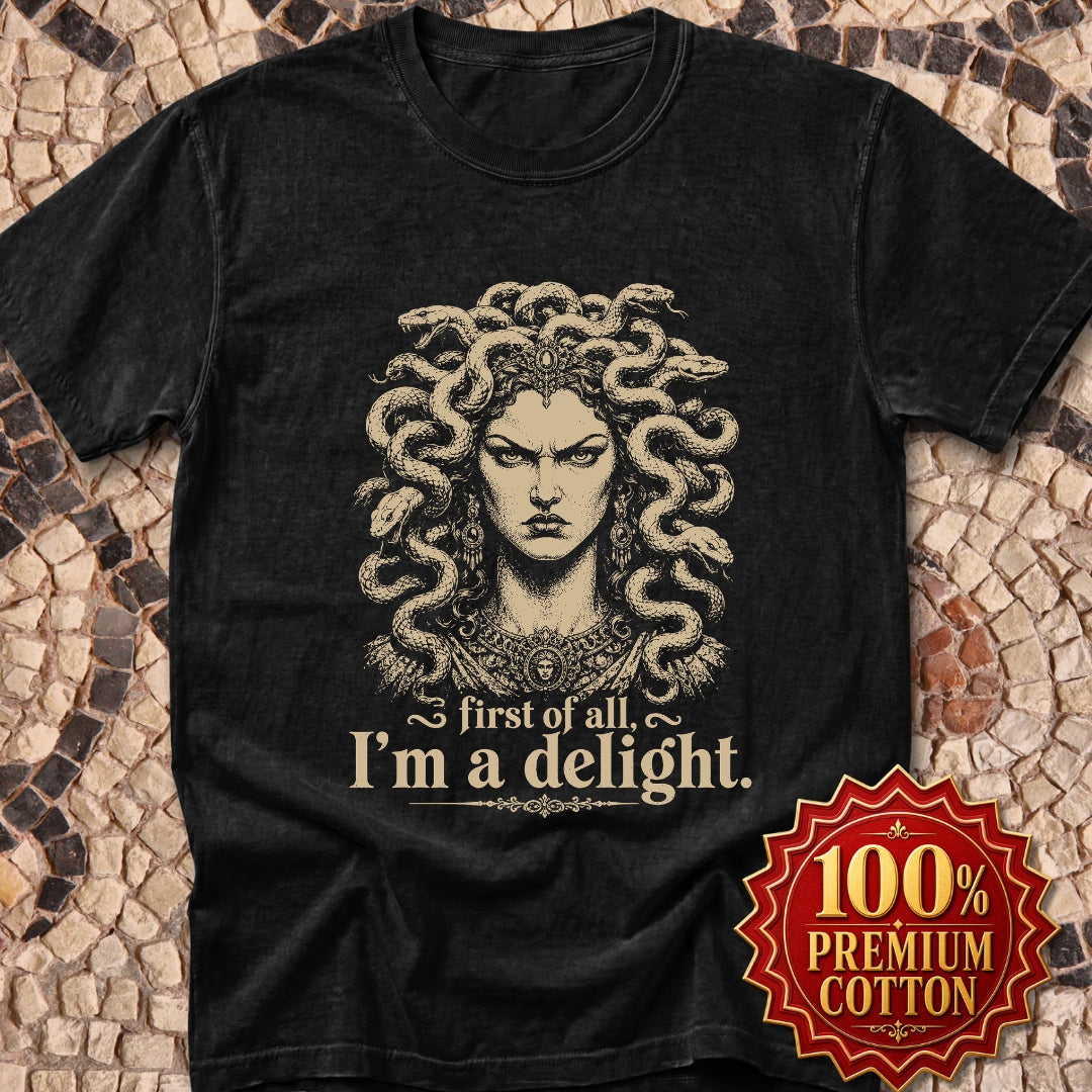Medusa First of All I'm a Delight Premium Tee
