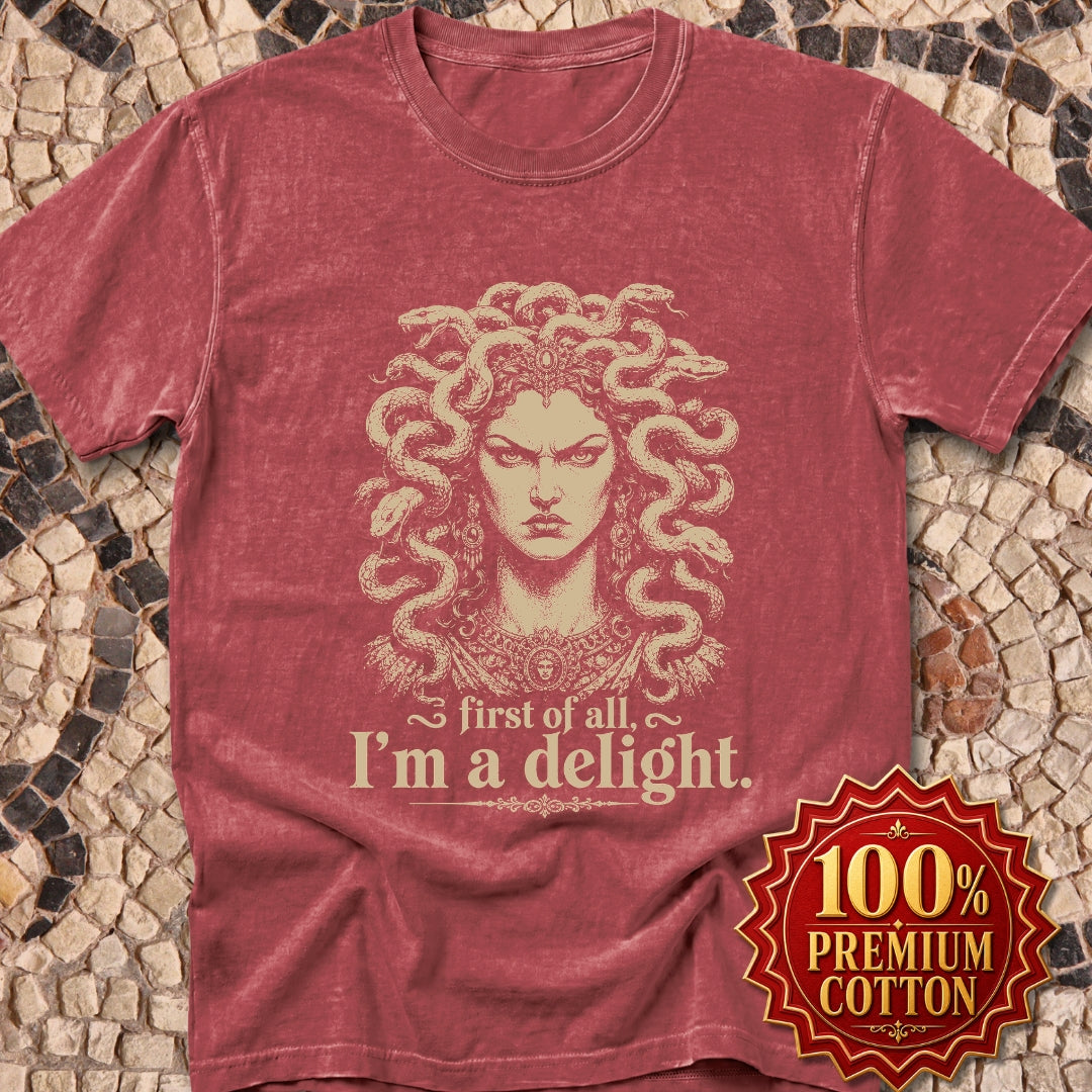Medusa First of All I'm a Delight Premium Tee
