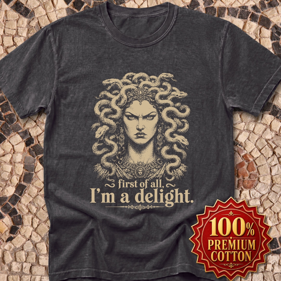 Medusa First of All I'm a Delight Premium Tee