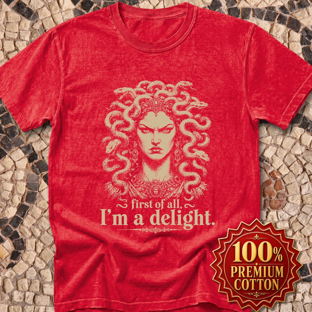 Medusa First of All I'm a Delight Premium Tee