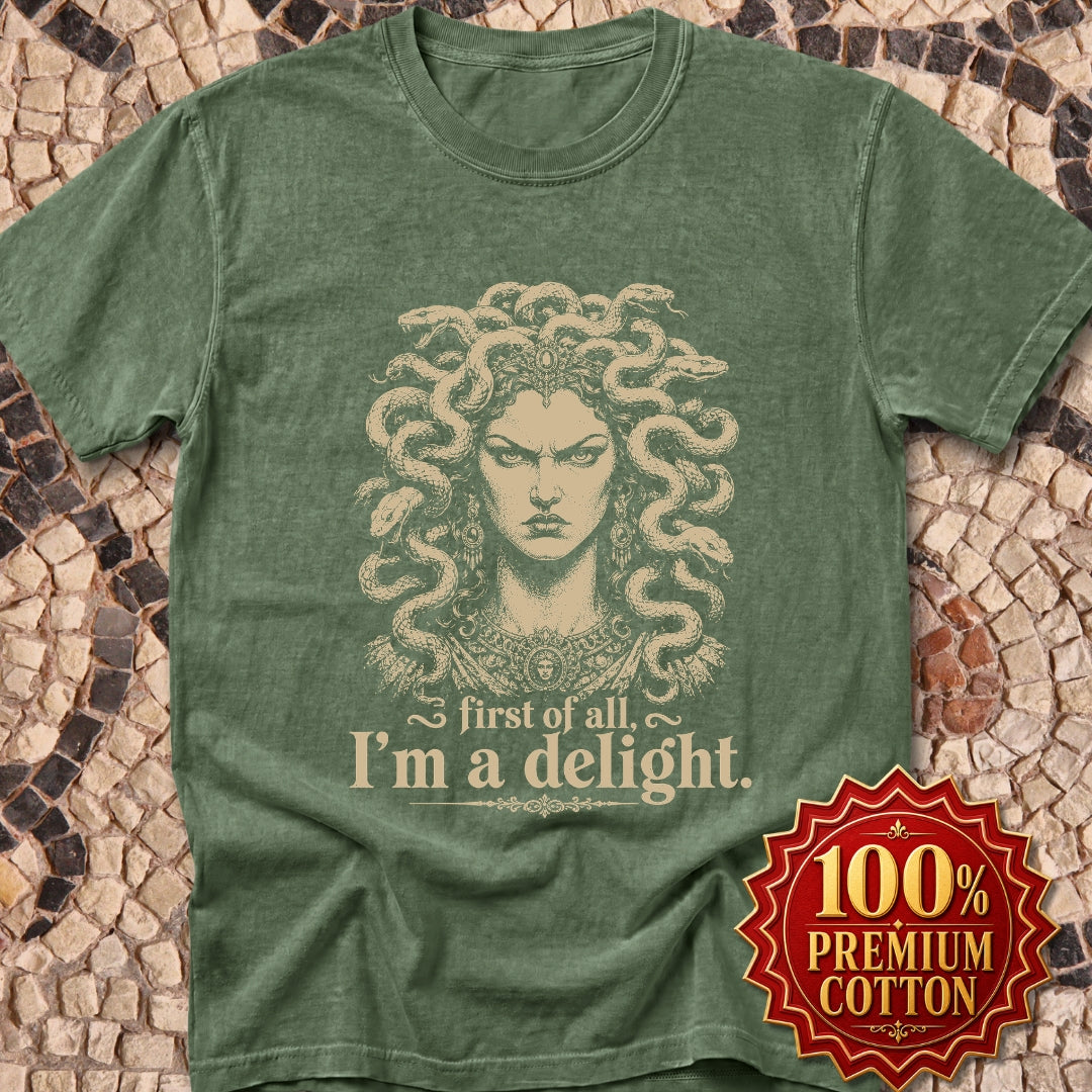 Medusa First of All I'm a Delight Premium Tee