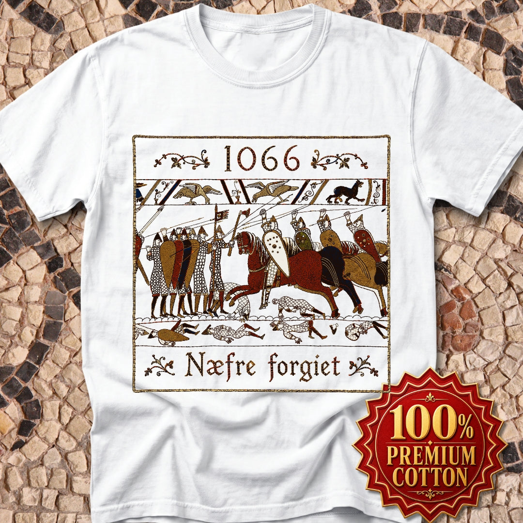 1066 Never Forget Old English Tapestry Premium Tee