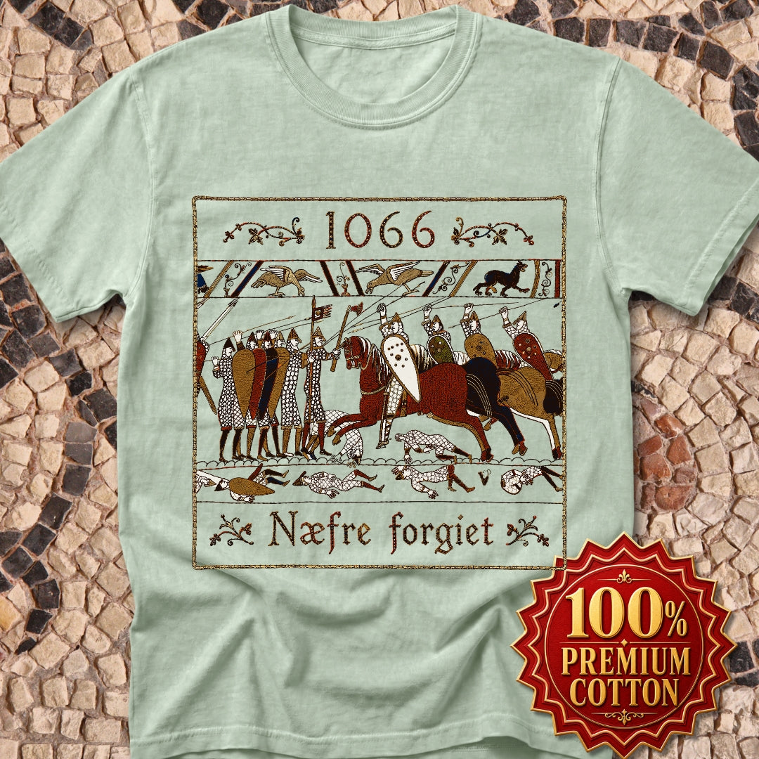 1066 Never Forget Old English Tapestry Premium Tee