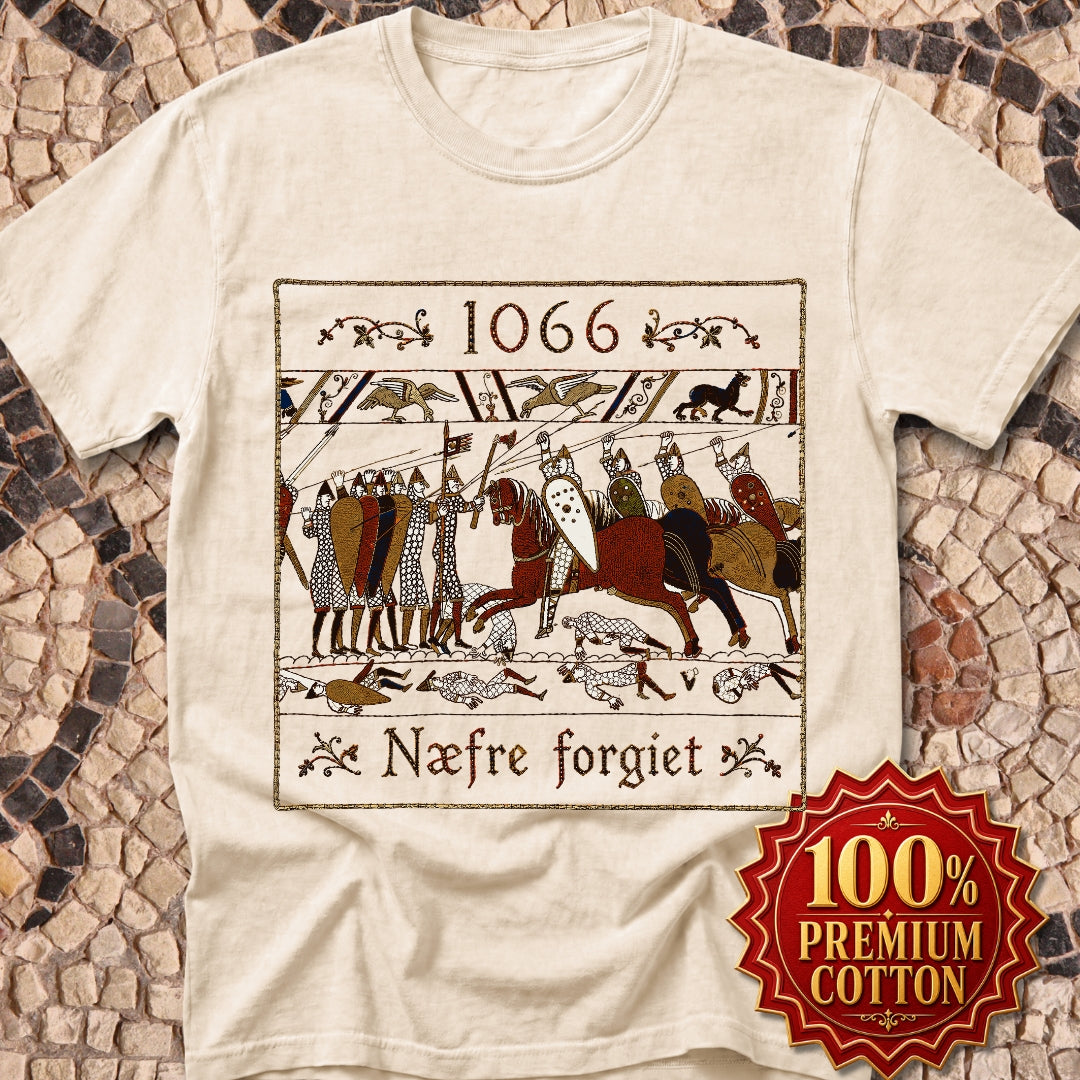 1066 Never Forget Old English Tapestry Premium Tee