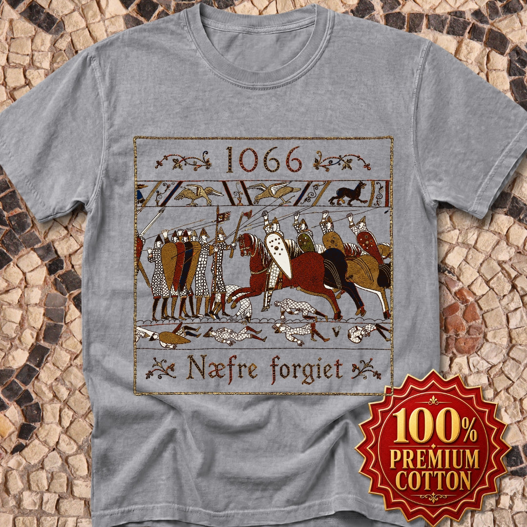 1066 Never Forget Old English Tapestry Premium Tee