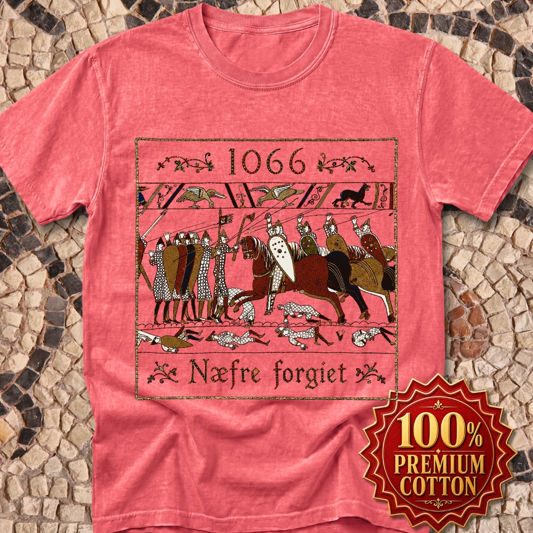 1066 Never Forget Old English Tapestry Premium Tee