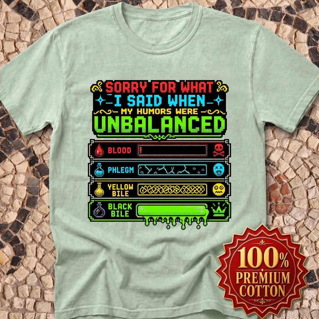 8 Bit Sorry for What I Said Humors Premium Tee