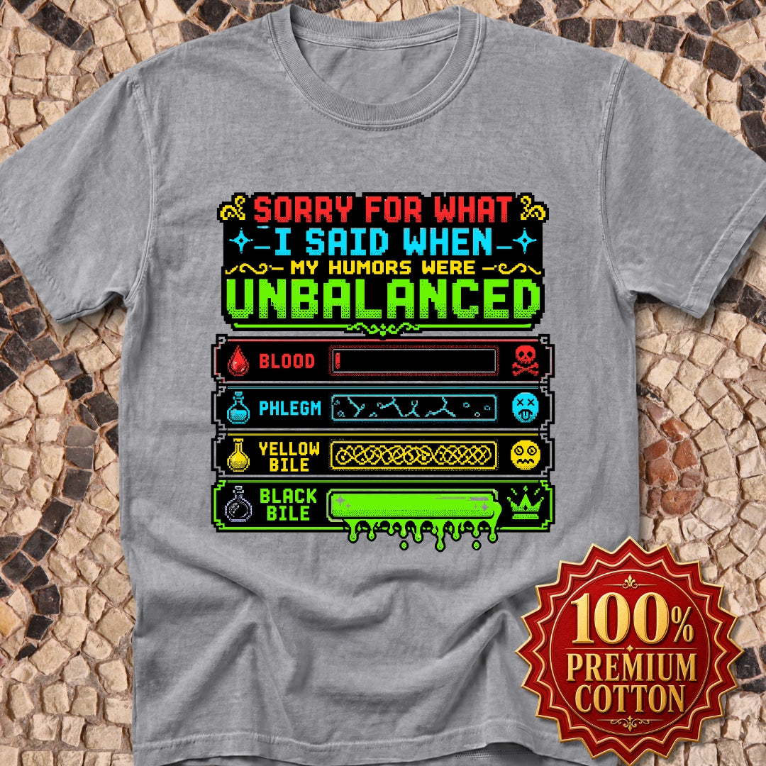 8 Bit Sorry for What I Said Humors Premium Tee